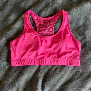 Excellent Condition Zyia Active Hot Pink Bomber Sports Bra Size XL